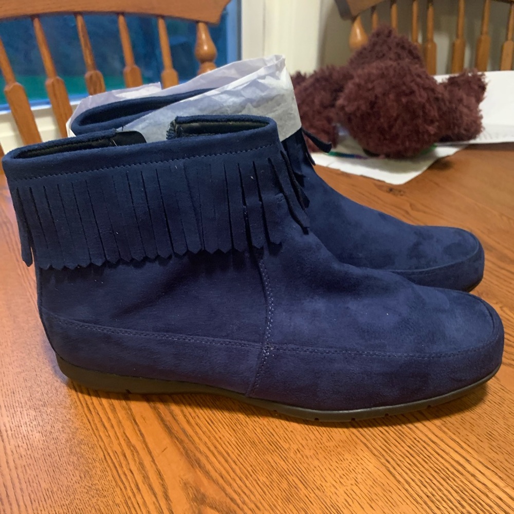 Suede ankle boots